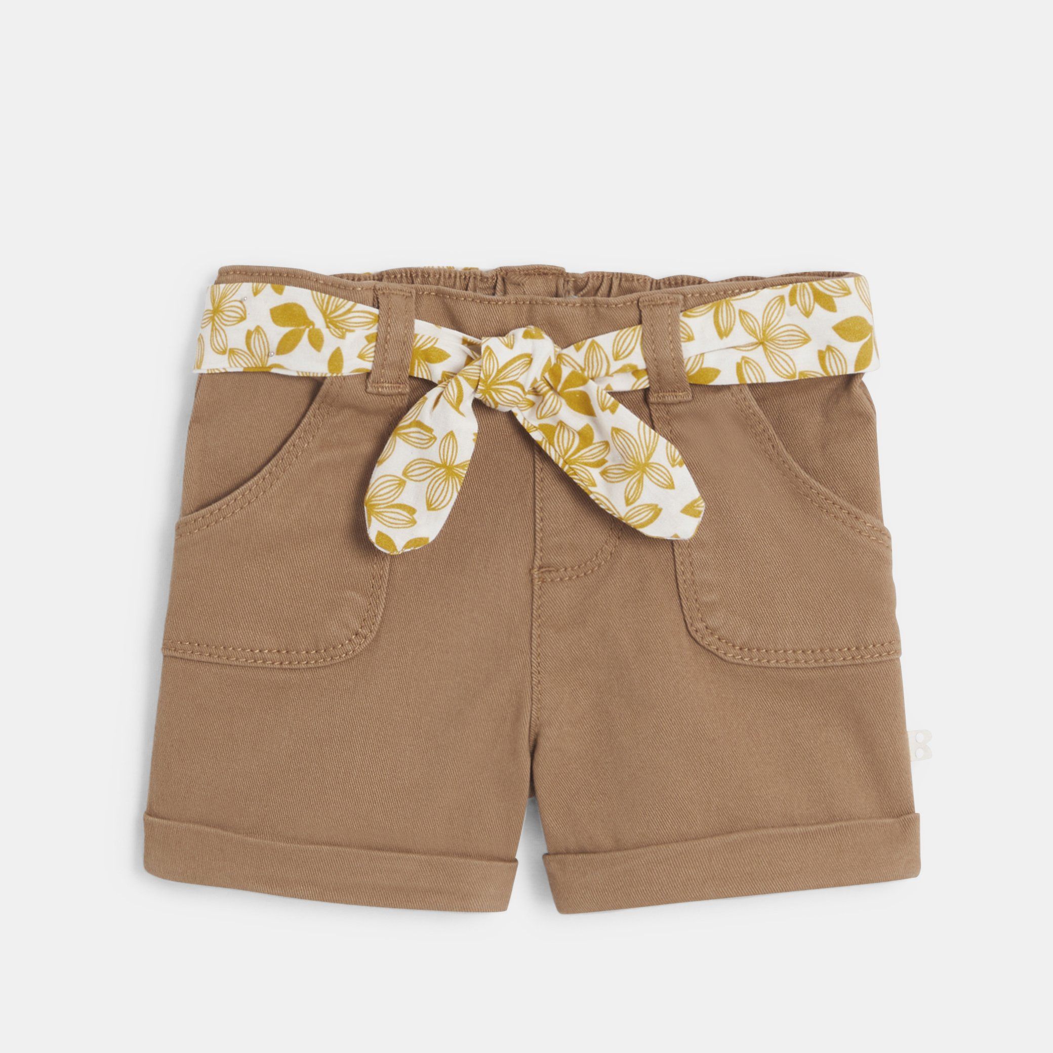 Quần short thắt lưng hoa
